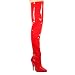 SEDUCE 3010 5" Thigh Boot, Red Patent-Size 8
