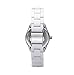 Fossil Women's ES2437 White Resin Bracelet White Mother-Of-Pearl Glitz Analog Dial Watch