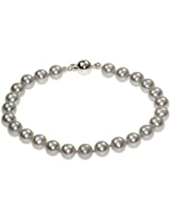 Blue Pearls - Silver-colored cultured pearl Bracelet - BPS 0038 L