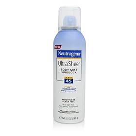 Neutrogena Ultra Sheer Sunblock Body Mist, SPF 45, 5 Ounce: Beauty