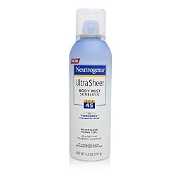Neutrogena Ultra Sheer Sunblock Body Mist, SPF 45, 5 Ounce