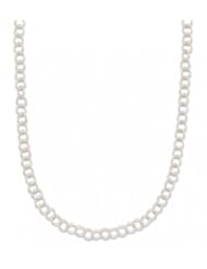MMA Silver - 16 inch Twisted Round Link Necklace
