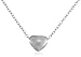 Sterling Silver Heart Necklace and Earrings Jewelry Set