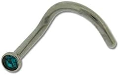 Sainless Steel Nose Stud Ring with Turquoise Top