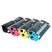 4 x Toner f�r Epson AcuLaser C900 / C1900. Cyan, Magenta, Yellow und Black. Bis zu 4.500 Seiten je Farbe drucken!
