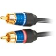 Monster MPC I202 2C-3M Low Noise 2-Channel Car Stereo RCA Cables (3 meters)