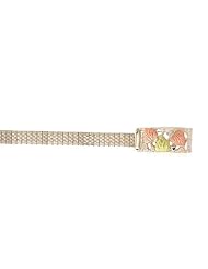 South Dakota Gold Co. Beautiful! Sterling-silver Black Hills Gold Nugget Style Womens Watch Band