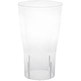 Party Essentials N161021 Hard Plastic Pint Glass, 16-Ounce Capacity, Clear (Case of 120)