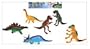 1 SACHET DE 6 FIGURINES DINOSAURE DIVERSES 10 CM
