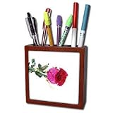 Florene Flowers - Rose Perfect - Tile Pen Holders-5 inch tile pen holder