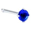 Sapphire Blue Cubic Zirconia Nose Bone