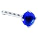Sapphire Blue Cubic Zirconia Nose Bone