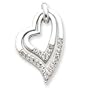 Sterling Silver Swarovski Crystal Heart Pendant
