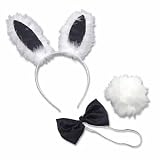 black and white bunny set