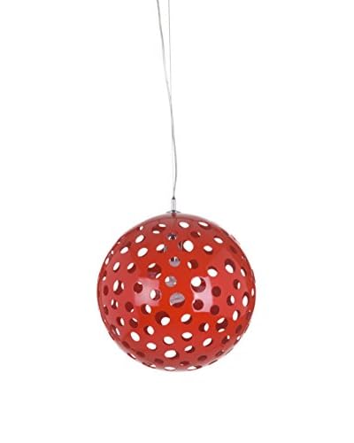 Glam Home Lampada A Sospensione Rosso