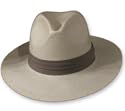 New AUTHENTIC FEDORA Panama Straw Hat KHAKI BAND