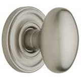 Tools & Hardware : Baldwin 5425.150.IDM Egg Half Dummy Knob Set, Satin Nickel