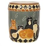 Country CATS Linda Spivey UTENSIL HOLDER Kitchen