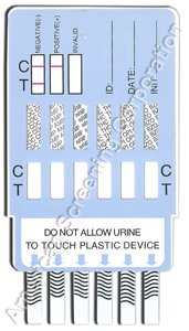 ONESCREEN 6 Panel Dip Card (COC/AMP/MAMP/THC/OPI/BZO)
