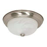 Buy Nuvo Lighting 60 2622 2-Light 13-Inch Flush Mount Light with Alabaster Glass,... by Nuvo