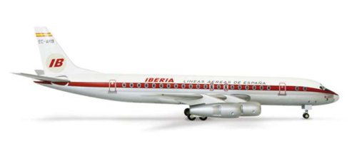 Big Herpa Wings Iberia DC-8-52 Model Airplane-image