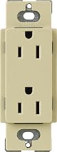 Lutron CAR-15-IV Claro 15 A Receptacle, Ivory