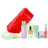 Clinique Travel Set: Soap + Lotion 2 + D.D.M.L + Repairwear Contour + Sun Block + Lip Gloss + Bag - 6pcs+1bag