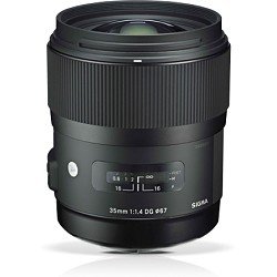 Sigma 340306 35mm F1.4 DG HSM Lens for Nikon (Black)