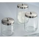 Small Apothecary Jar (Stainless Steel) (4 1/4"H x 3 1/2"Diameter)