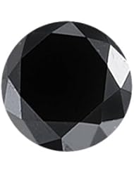 2.95 Cts of 8.71-8.91x6.05 mm GIA Certified AAA Round Brilliant ( 1 pc ) Loose Natural Fancy Black Diamond