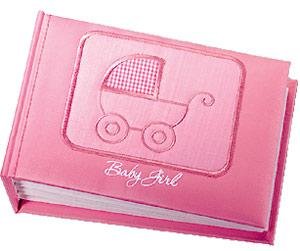Baby Girl pink brag book for 96 photos by Russ Berrie - 4x6