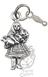 Alice in Wonderland Alice Sterling Silver Charm