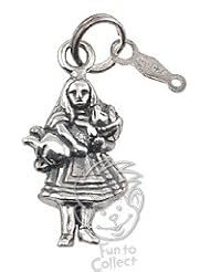 Toy: Alice in Wonderland Alice Sterling Silver Charm - Fun To Collect