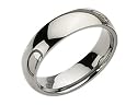 Men's 6mm Polished Comfort Fit Titanium Wedding Band