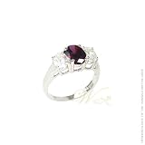 STUDIO 925: *CLASSIC 3-STONE AMETHYST 3.5CT CZ ANNIVERSARY RING*