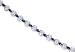 Jewelry : Bursting with Radiance Oval & Round Cut Created Sapphire & White CZ Gemstone Bracelet in Sterling Silver