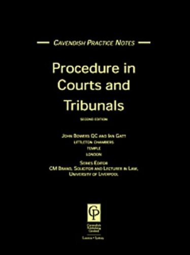 Practice Notes on Procedure in Courts (Practice Notes)