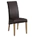 (06884147) Alton Scroll-Back Antiqued-Leather Dining Chair in Household & Kitchen