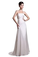 Strapless Taffeta  Dress with a Brush/Sweep Train 