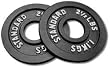Pair 2-1/2 lb. Cast Iron Olympic Plates