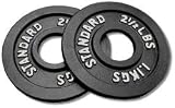 Pair 2-1/2 lb. Cast Iron Olympic Plates