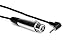 Hosa XVM-115F XLR3F to Right Angle 3.5 mm TRS Microphone Cable, 15 Feet