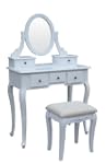 Dressing Table Stool Makeup Mirror Wo...