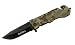 Marine Rescue and Safety Knife with Stainless Steel, Spring-Assisted Blade and Simulated 9mm Camo Handle for Military, Hunting, Camping, and Outdoor Enthusiasts