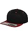 FLEXFIT Caps 110 Fitted Snapback 110, color:black/red