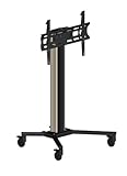 IMAGE OF VistaMounts CM500 Commercial Freestanding Motorized Remote Control Flat Panel Mount with Caster Wheel Base (Black)