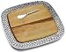 Wilton Armetale 377584 Laurelberry Square Serving Tray with Cheeseboard 14-in.