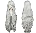 SureWells Vocaloid Series Silver White Long Curly Cosplay Wig Costume Wigs