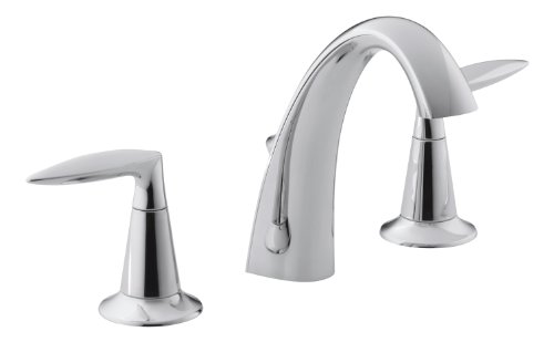 KOHLER K-45102-4-CP Alteo Widespread Lavatory Faucet, Polished Chrome