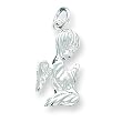 Sterling Silver Praying Angel Charm with 20 inch Sterling Silver Chain
